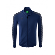 Erima Sportjacke Essential Team Tracktop - bequem, Rippbündchen, Seitentaschen - navyblau/grau Herren